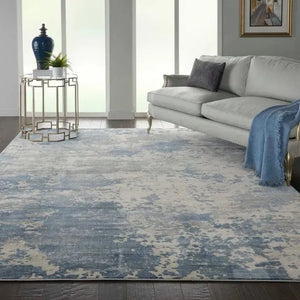 Rustic Textures RUS08 Grey/Blue Rug