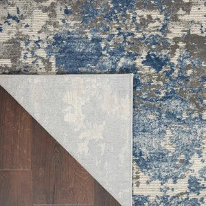 Rustic Textures RUS08 Grey/Blue Rug