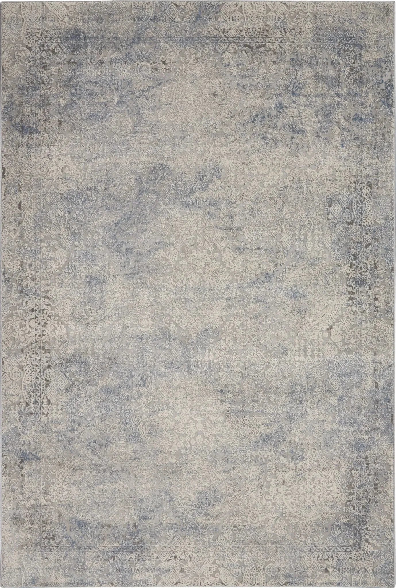 Rustic Textures RUS09 Ivory/Light Blue Rug