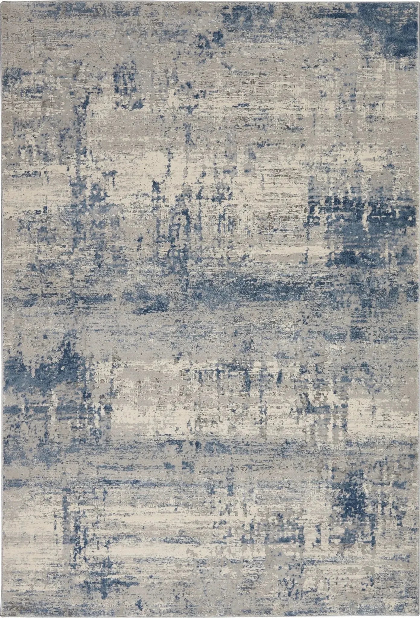 Rustic Textures RUS10 Ivory/Blue Rug
