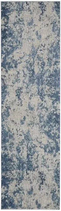 Rustic Textures RUS16 Grey/Blue Rug