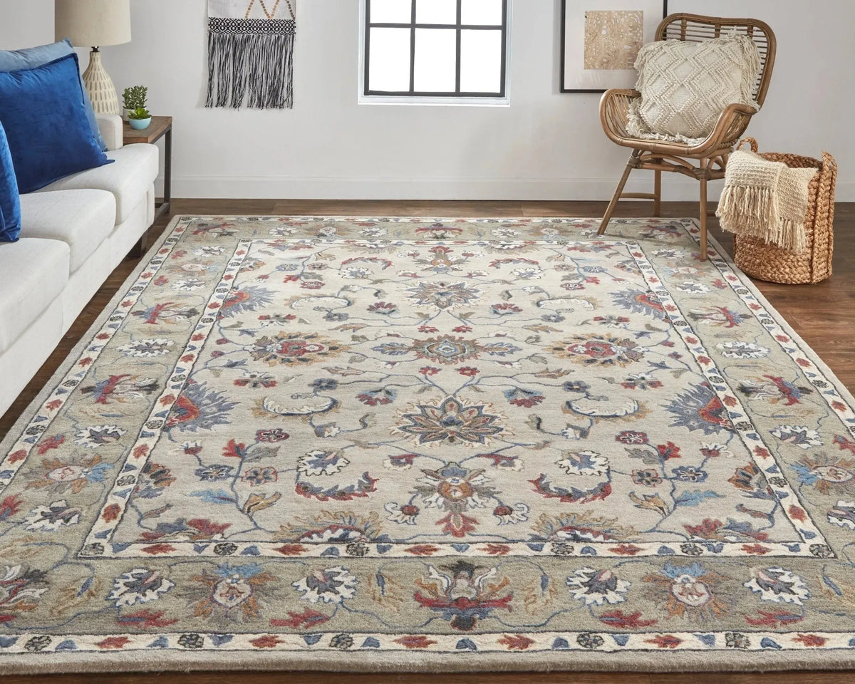Rylan RYL8642F Ivory/Taupe Rug