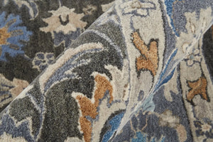 Rylan RYL8643F Taupe/Blue Rug