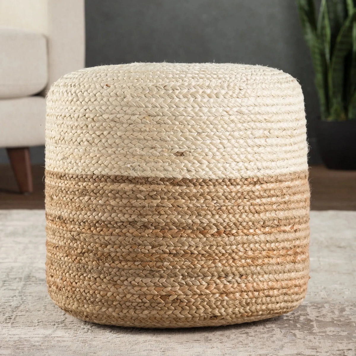 Saba Saa19 Oliana White/Beige Pouf