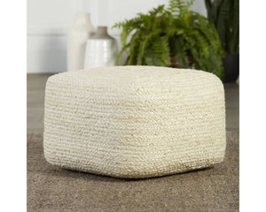 Saba SAA22 Ivory Pouf
