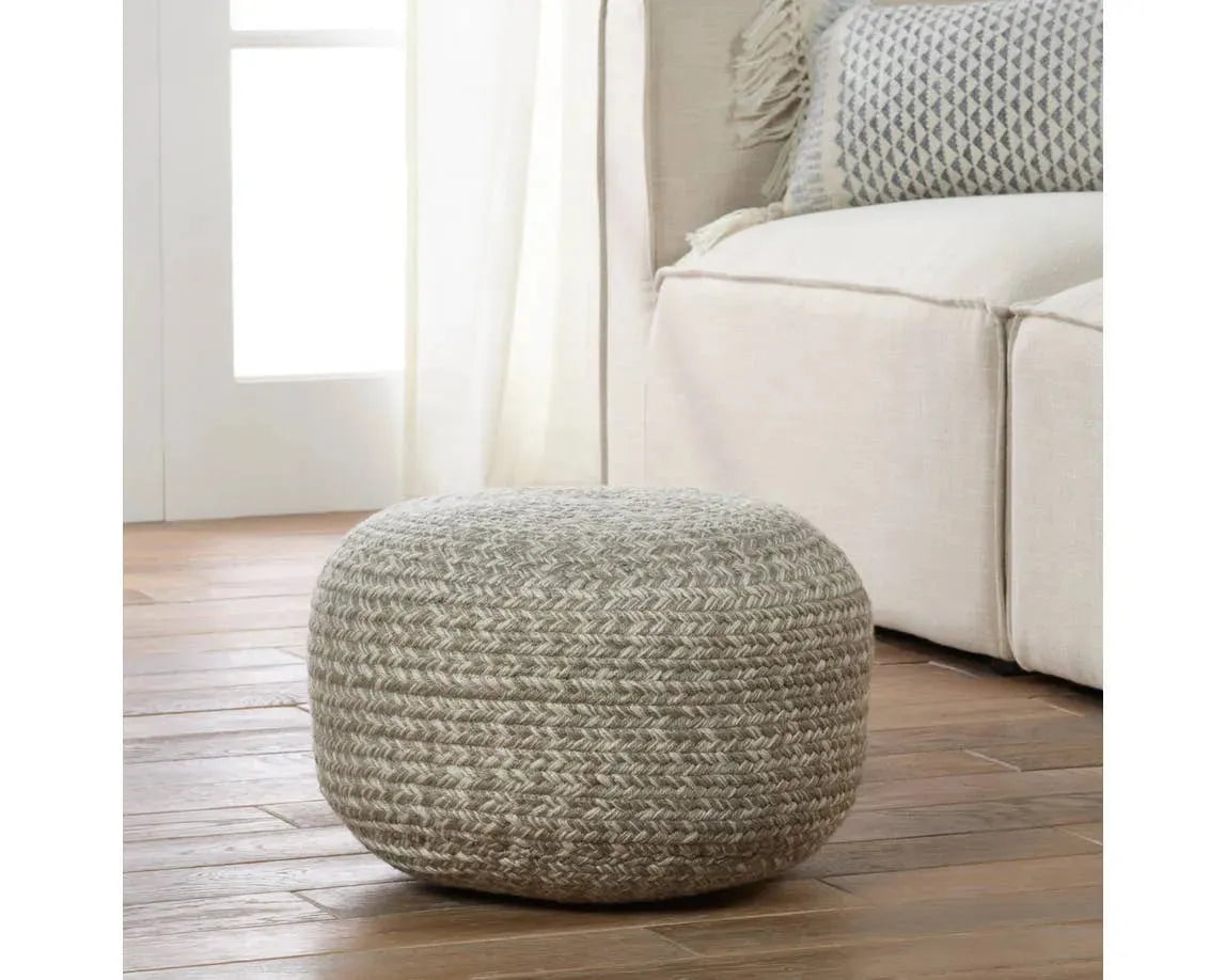 Saba Solar SAS08 Grey/Cream Pouf