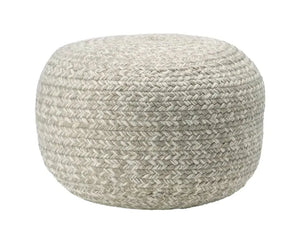 Saba Solar SAS08 Grey/Cream Pouf
