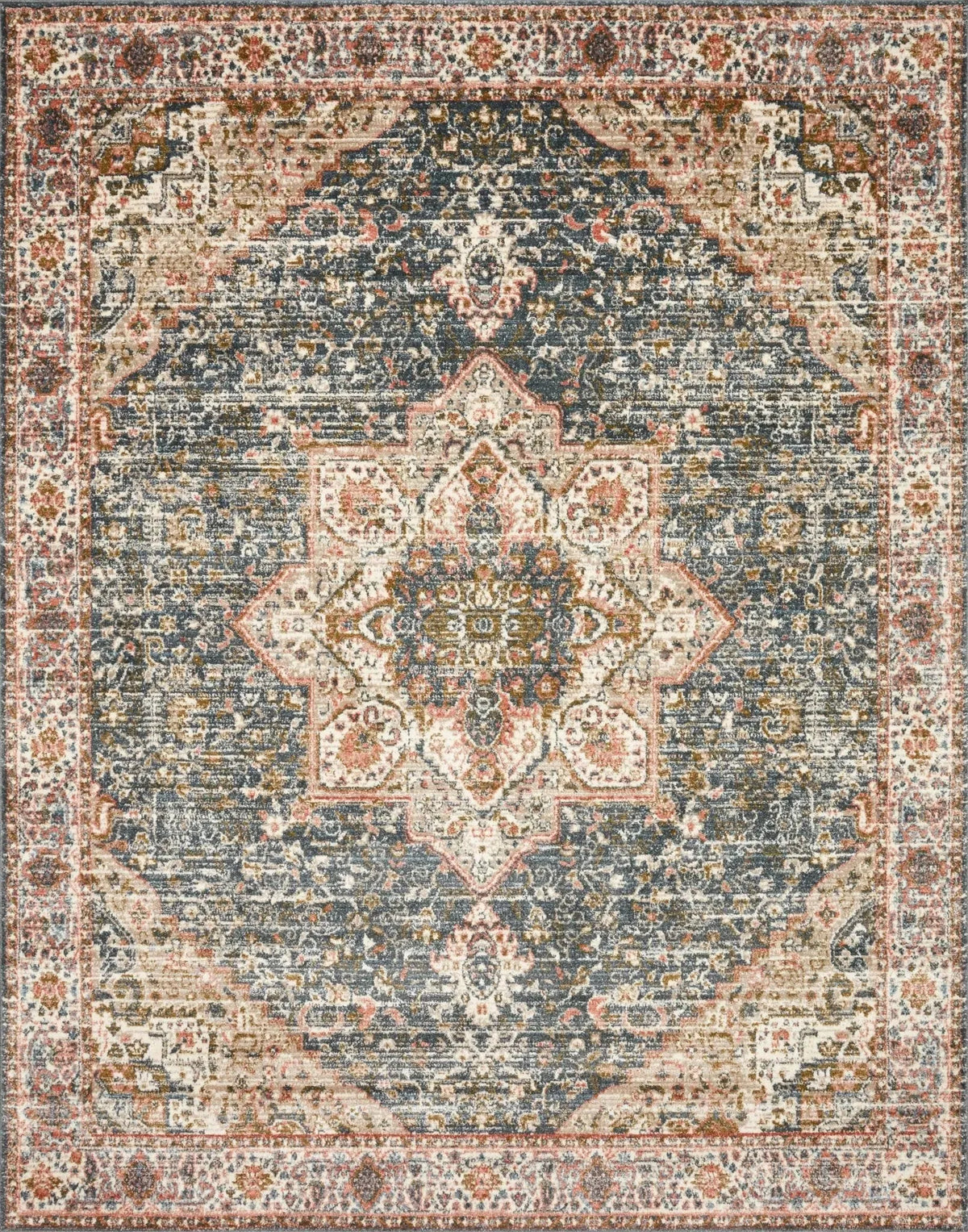 Saban Sab-01 Blue/Multi Rug
