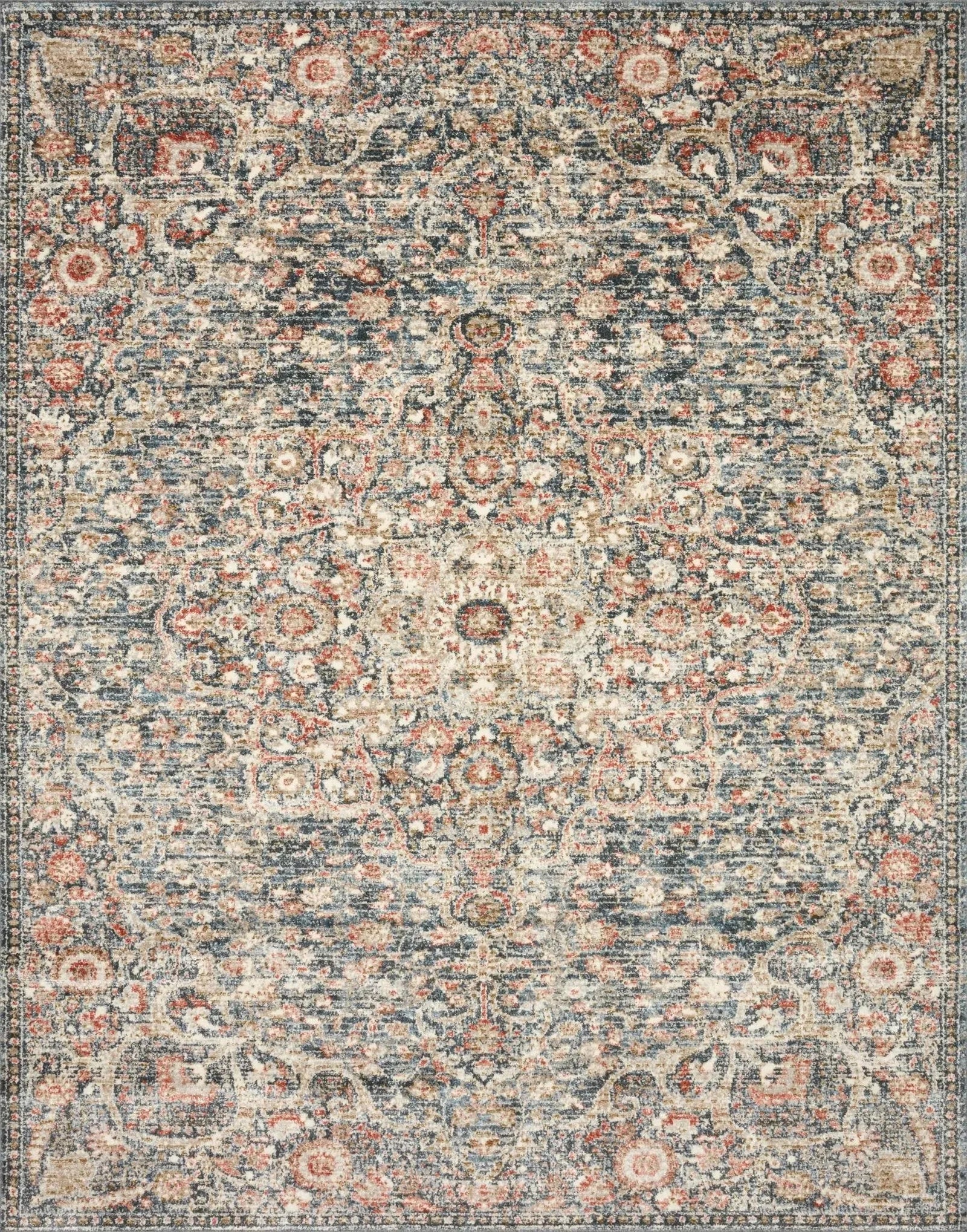 Saban Sab-02 Blue/Spice Rug