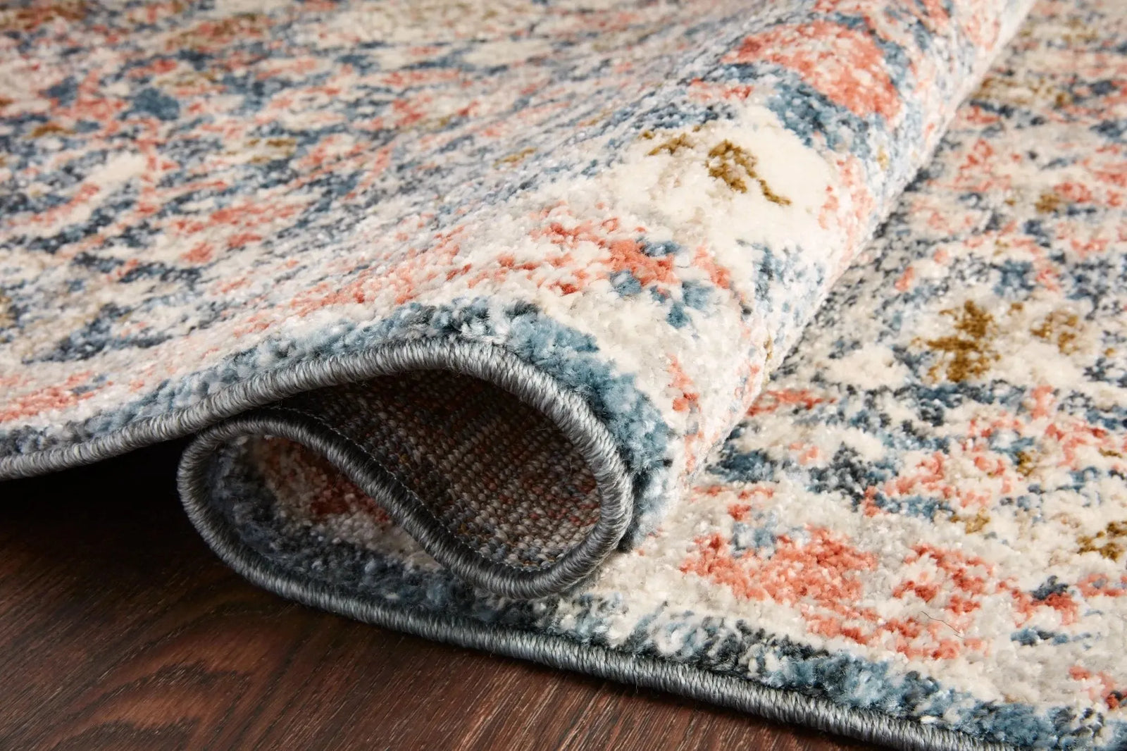 Saban Sab-03 Navy/Rust Rug