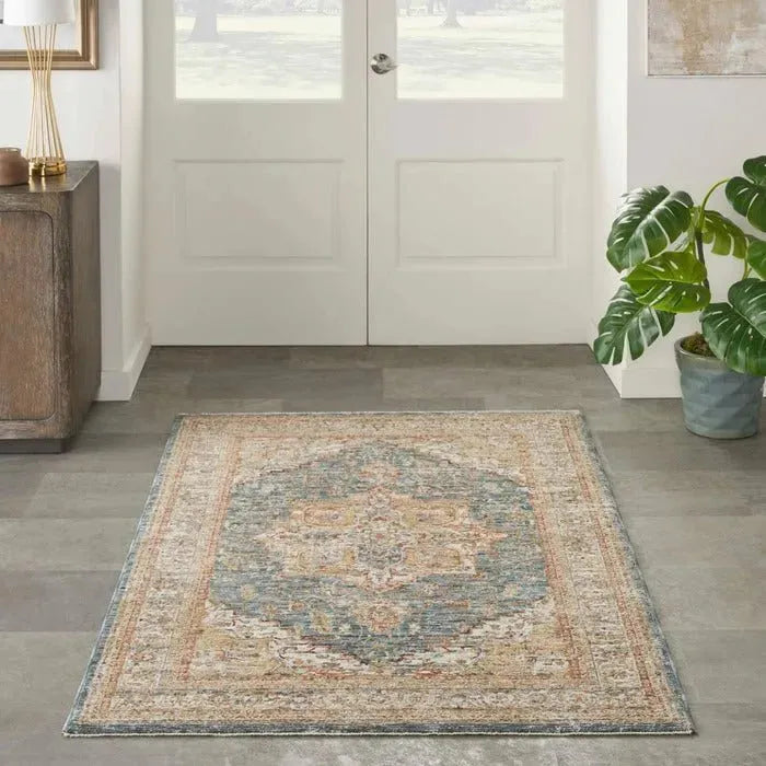 Sahar SHR06 Ivory/Blue Rug