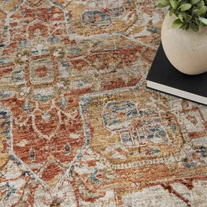 Sahar SHR06 Ivory/Rust Rug
