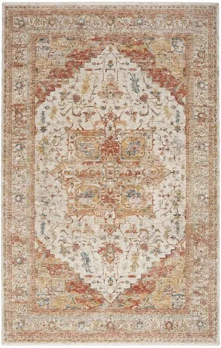 Sahar SHR06 Ivory/Rust Rug