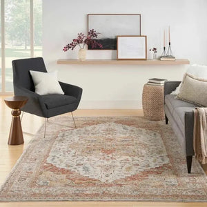 Sahar SHR06 Ivory/Rust Rug