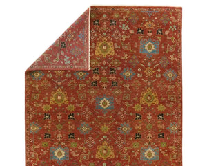 Samira SMA01 Vivid Red/Black Rug