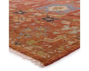 Samira SMA01 Vivid Red/Black Rug