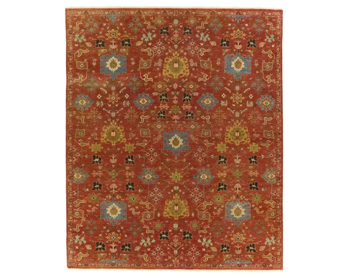 Samira SMA01 Vivid Red/Black Rug