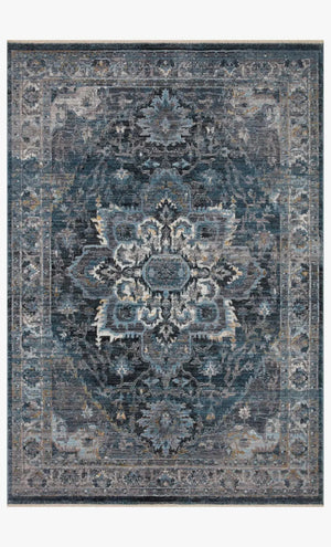 Samra Sam-01 Denim/Grey Rug