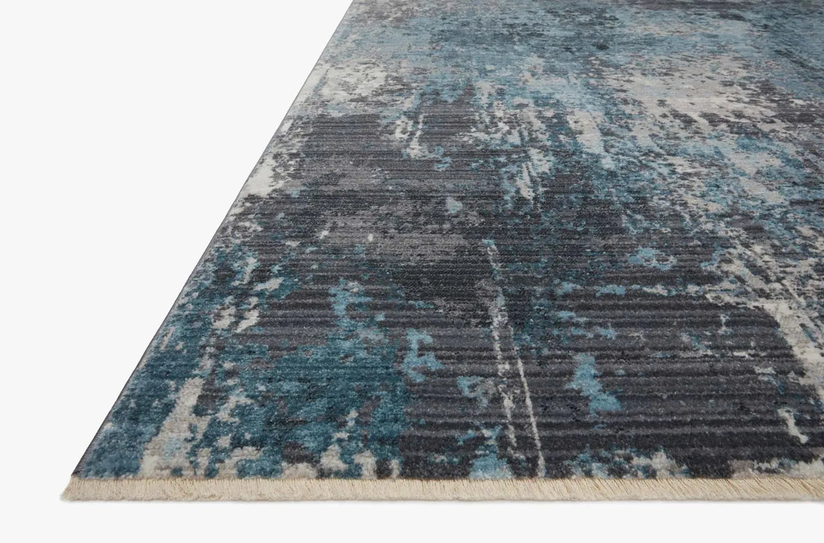 Samra Sam-06 Charcoal/Sky Rug