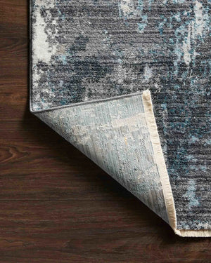 Samra Sam-06 Charcoal/Sky Rug