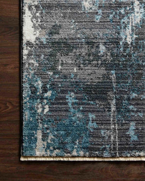 Samra Sam-06 Charcoal/Sky Rug