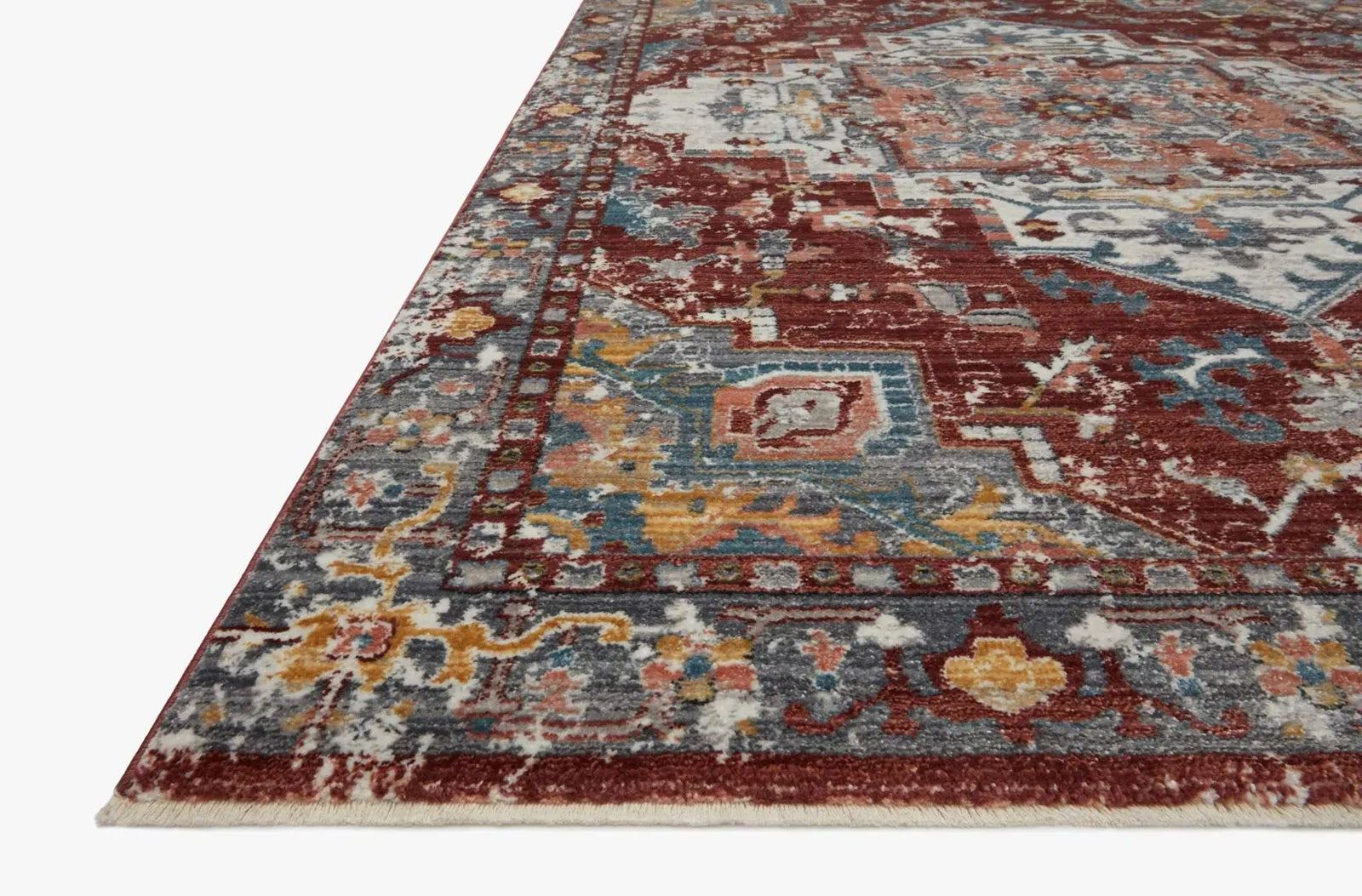Samra Sam-10 Brick/Grey Rug