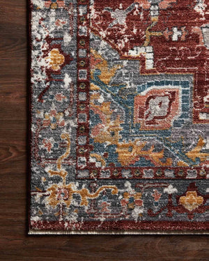 Samra Sam-10 Brick/Grey Rug