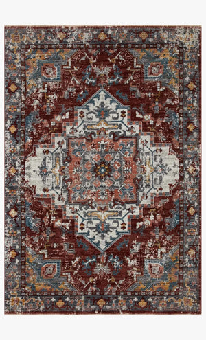 Samra Sam-10 Brick/Grey Rug