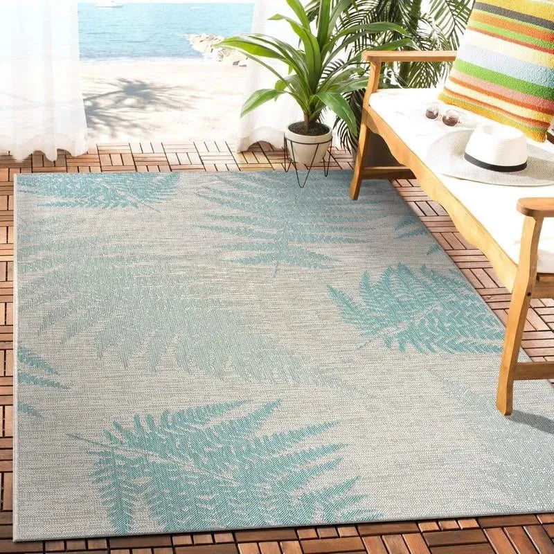 Sanibel Lr81649 Teal/Cream Rug