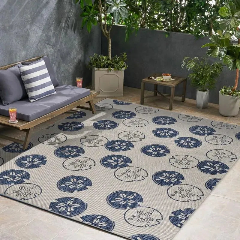 Sanibel Lr81654 Navy/Gray Rug