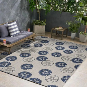 Sanibel Lr81654 Navy/Gray Rug