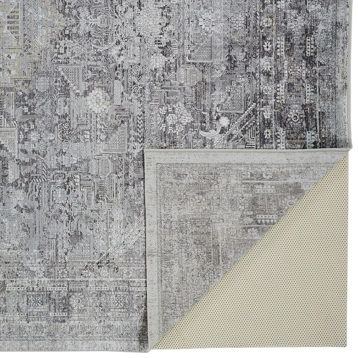 Sarrant 3966F Gray/Silver Rug
