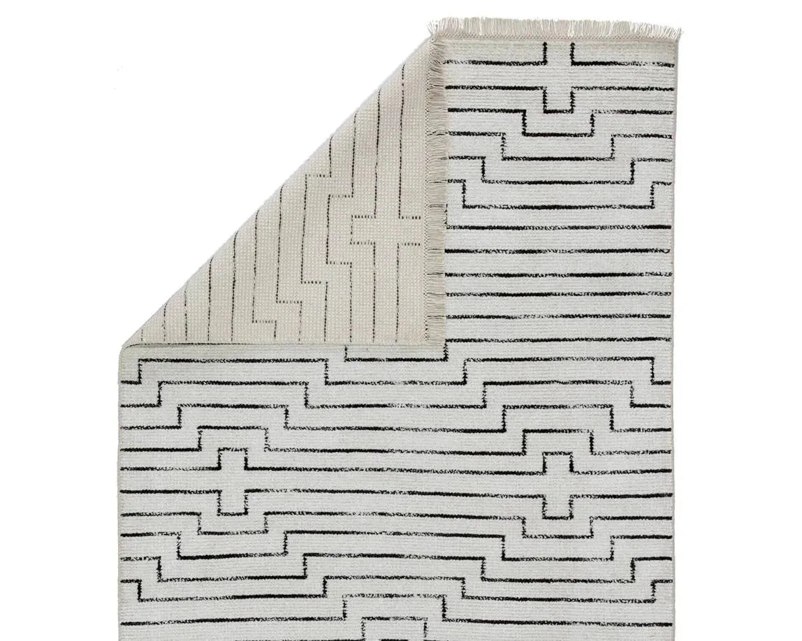 Satellite SAT02 Alloy White / Black Rug
