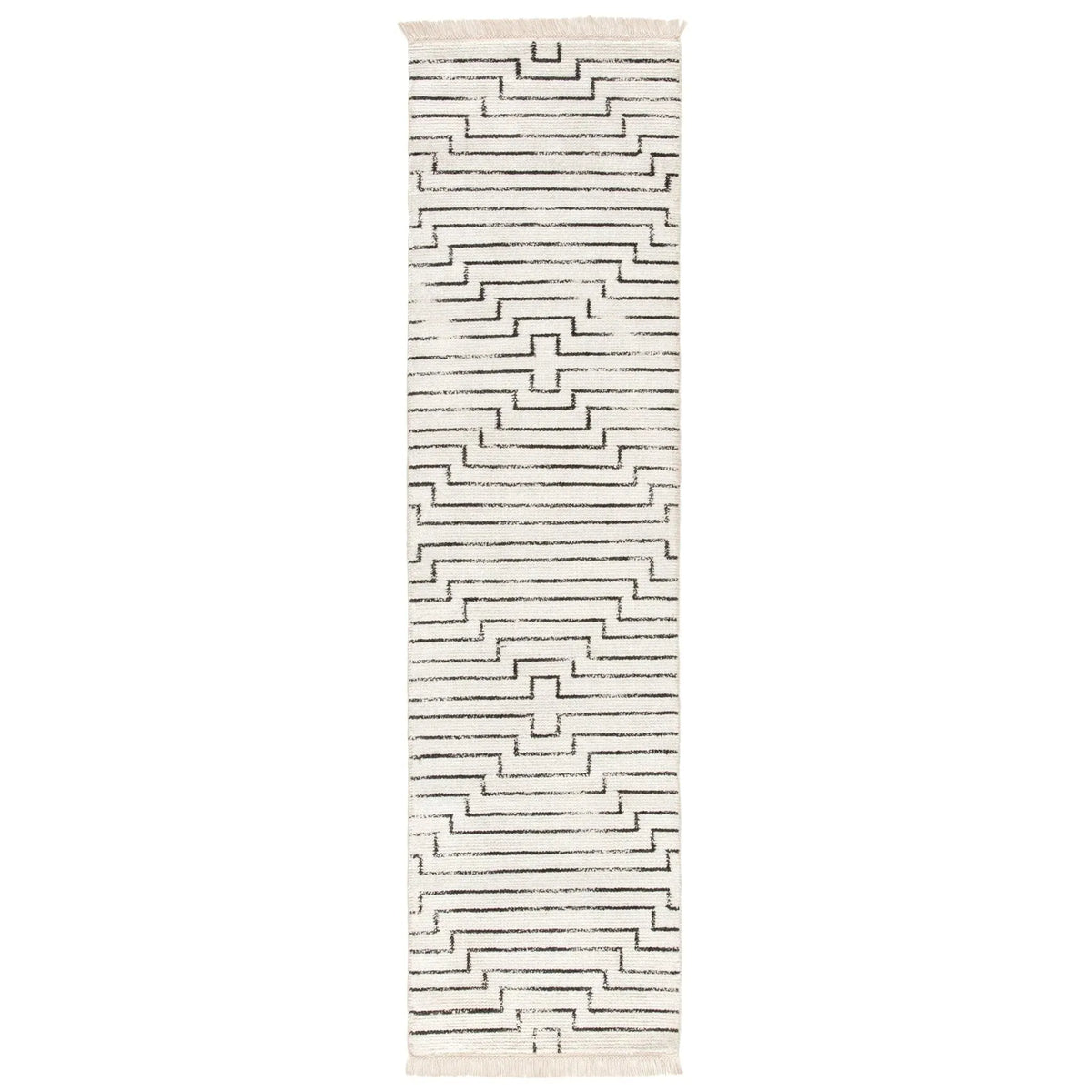 Satellite SAT02 Alloy White / Black Rug