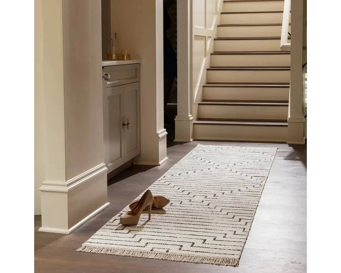 Satellite SAT02 Alloy White / Black Rug