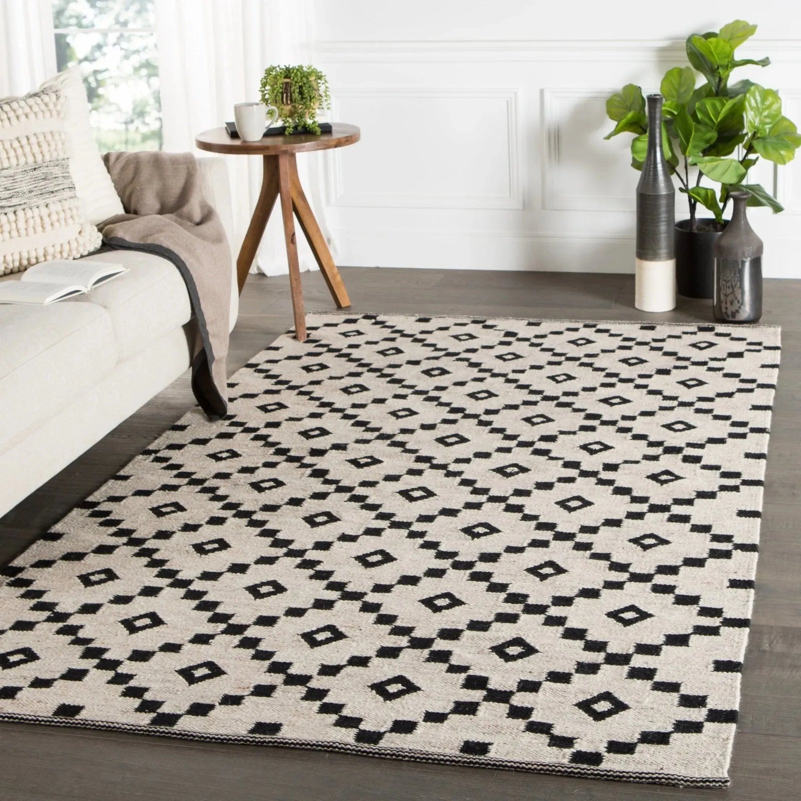 Scandinavia Nordic Scn01 Croix Black/White Rug