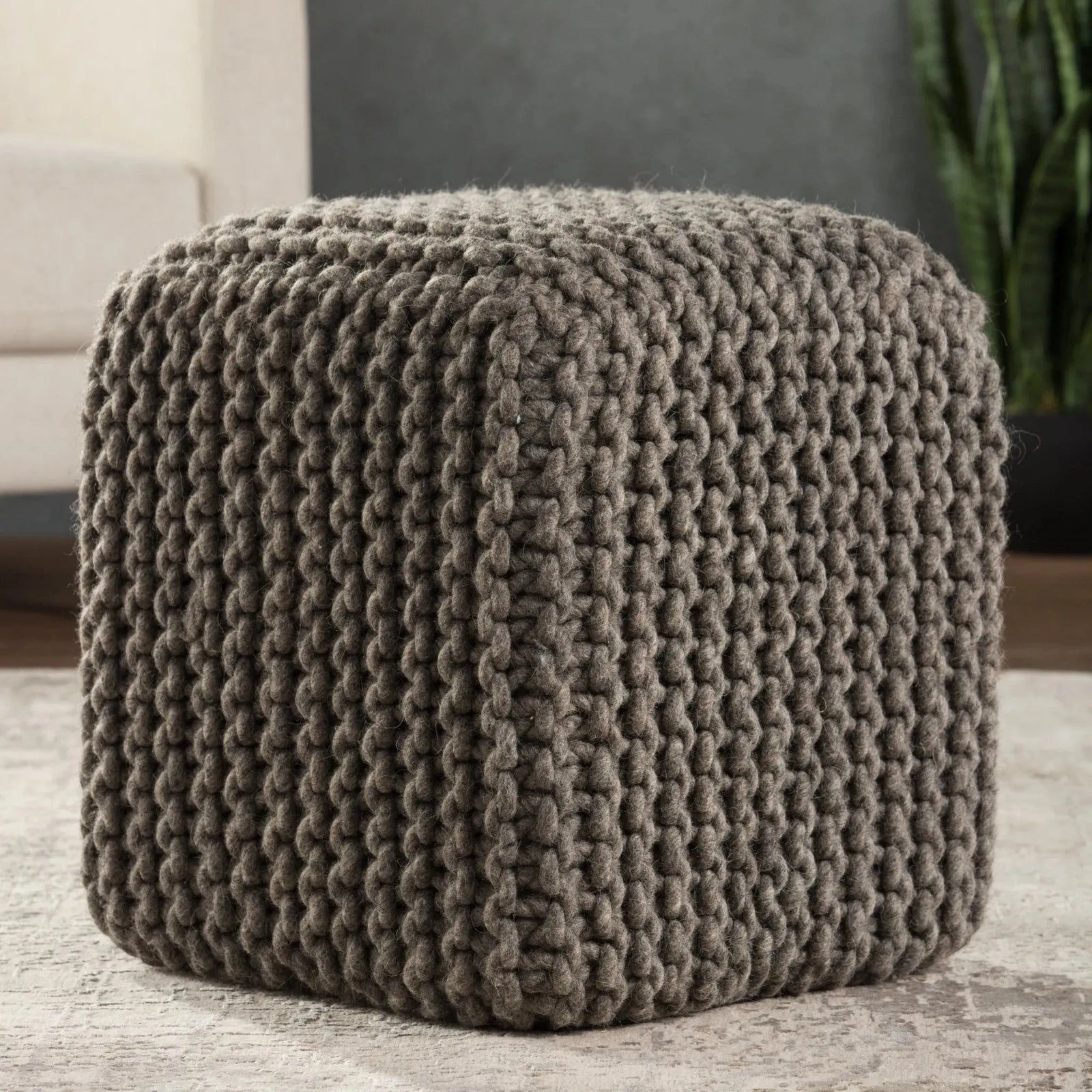 Scandinavia Pouf Scp17 Nata Gray Pouf