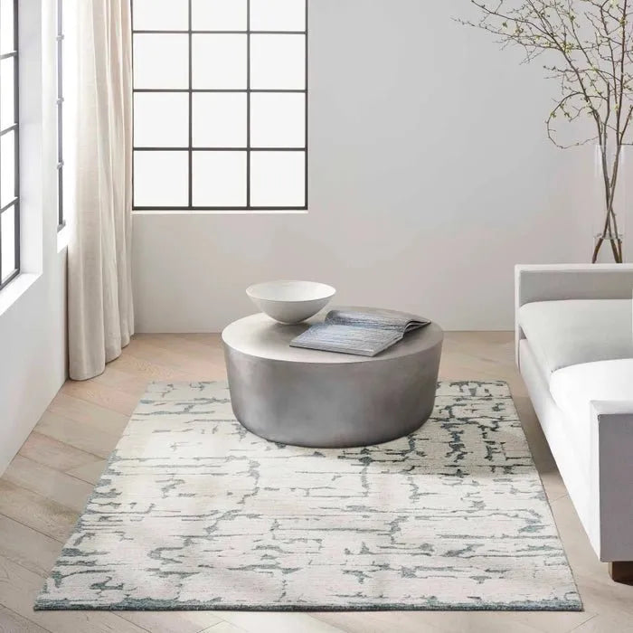 Sculptural SCL01 Teal Rug