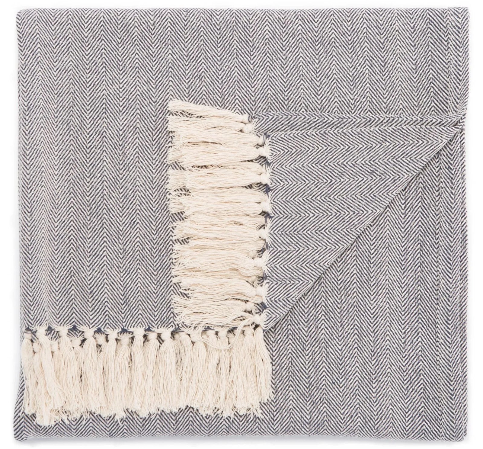 Seabreeze SEA01 Cannon Blue/Cream Throw Blanket