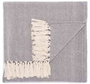Seabreeze SEA01 Cannon Blue/Cream Throw Blanket