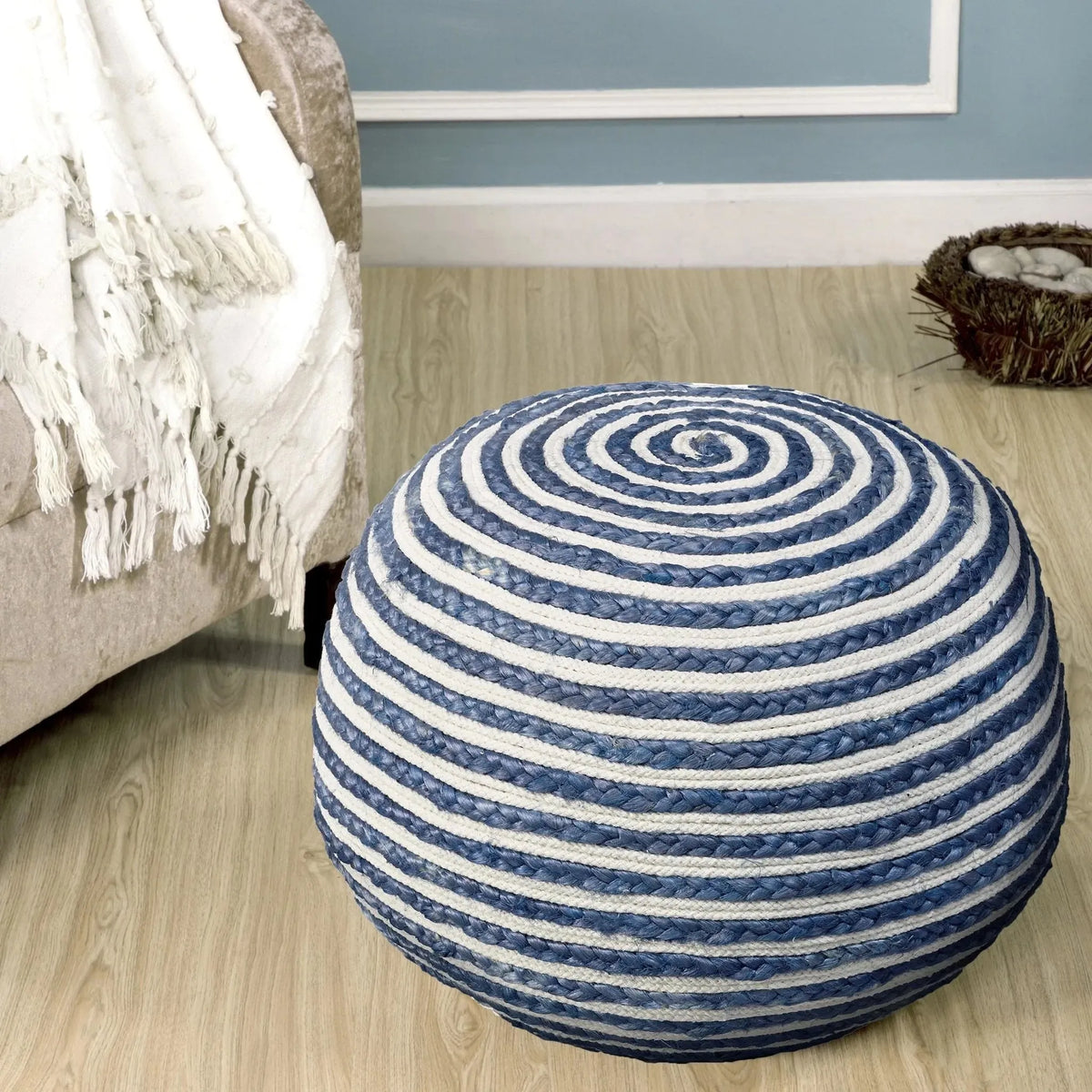 Seafaring Navy LR99701 Pouf
