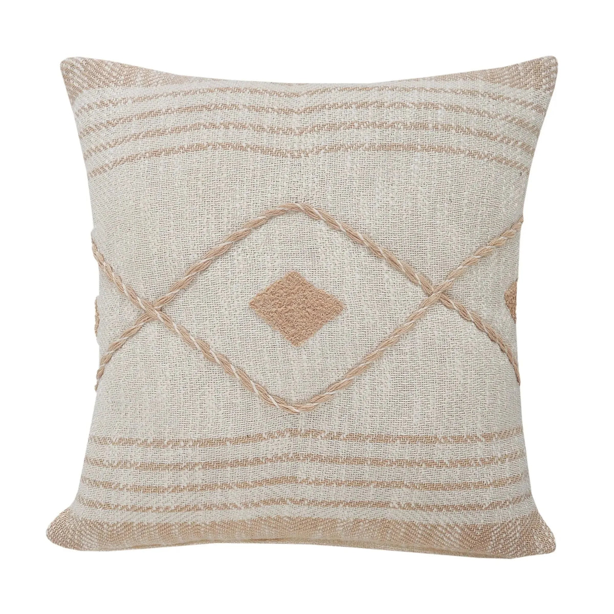 Seashore Lr07585 Peach/White Pillow