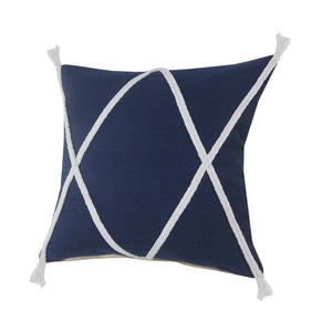 Seashore Lr07631 Navy/White Pillow