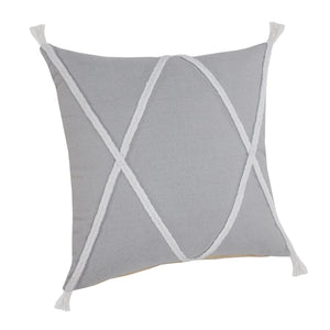 Seashore Lr07632 Light Gray/White Pillow