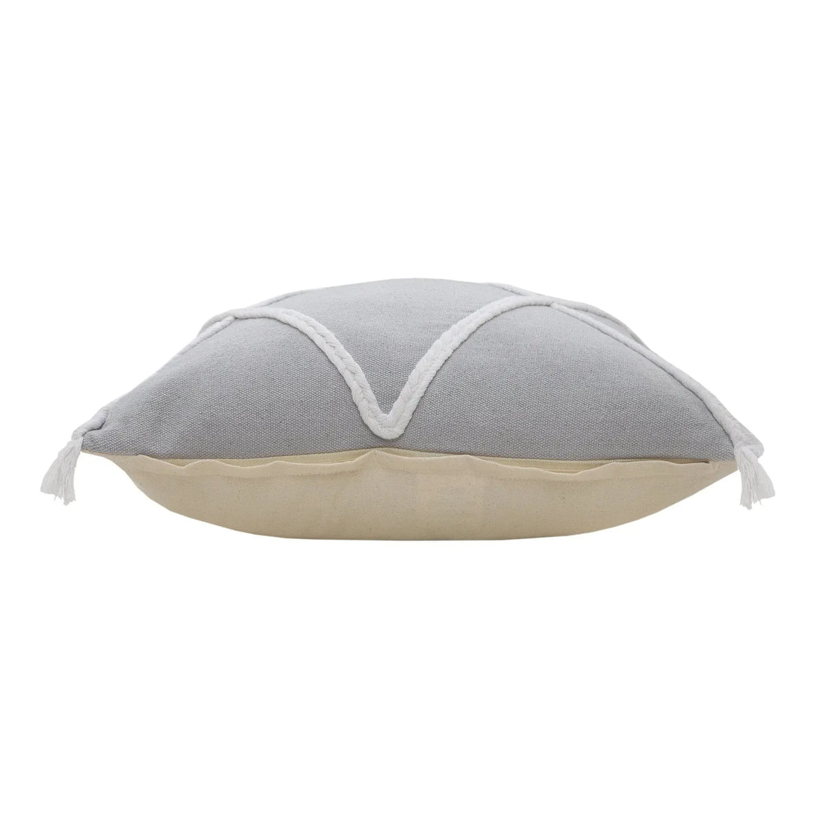 Seashore Lr07632 Light Gray/White Pillow
