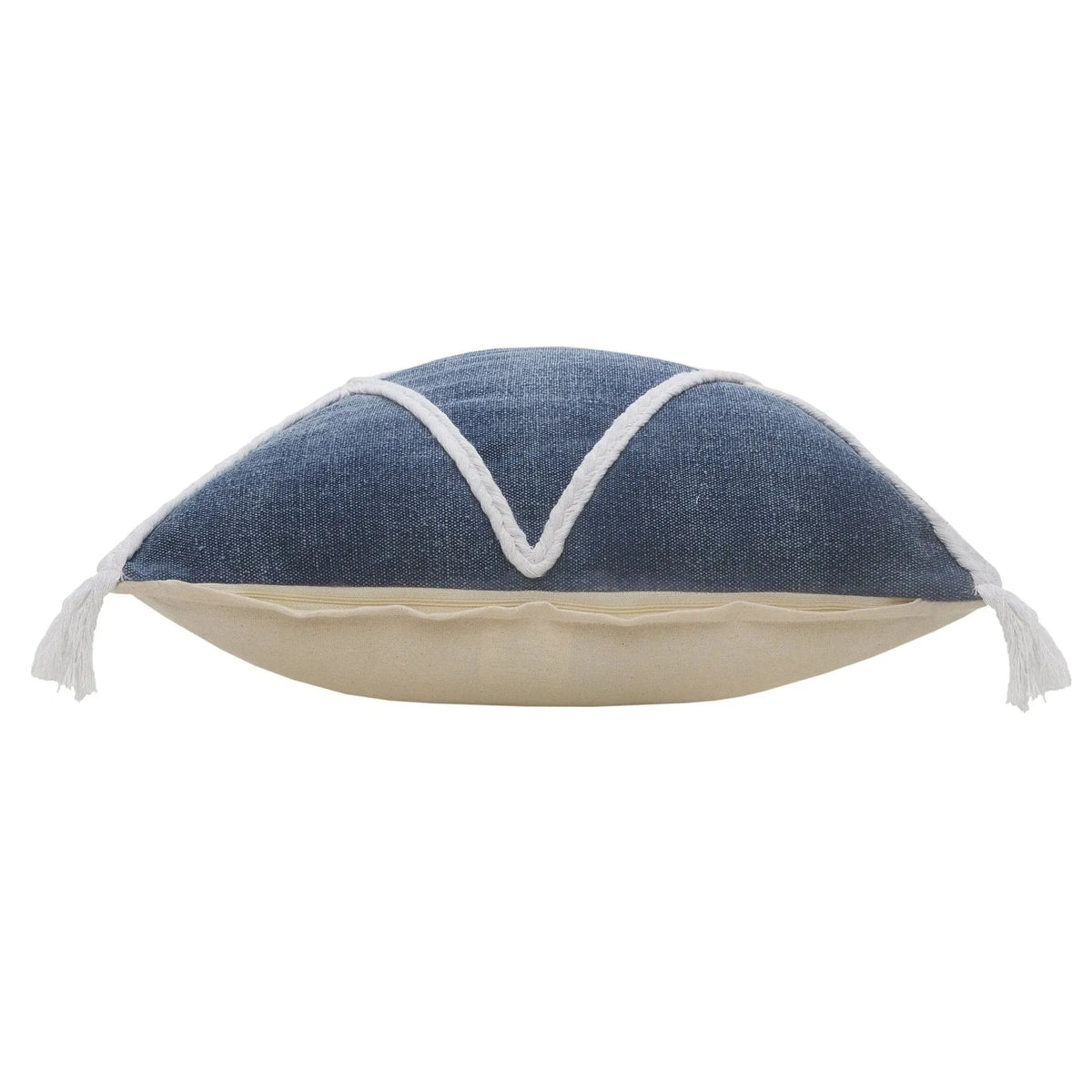 Seashore Lr07634 Denim Blue/White Pillow