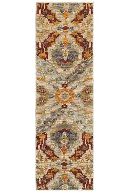 Sedona 6357A Beige / Orange Rug