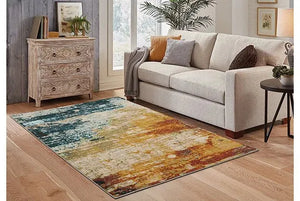 Sedona 6365A Blue / Red Rug
