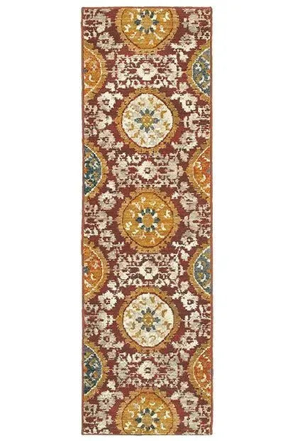 Sedona 6366A Red / Gold Rug