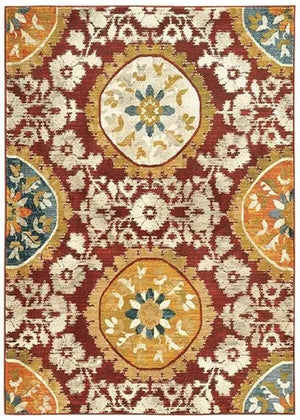 Sedona 6366A Red / Gold Rug